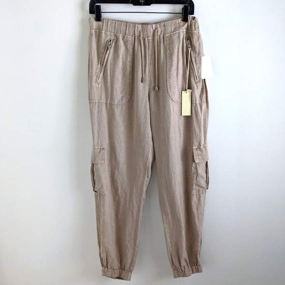 Blank NYC Pants - NWT BlankNYC Linen Utility Cargo Ankle Pants 28
